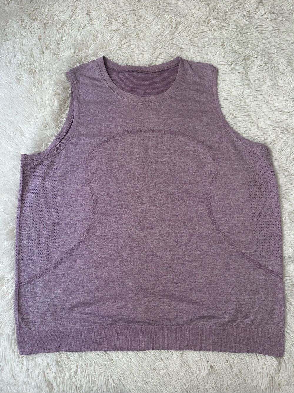 Lululemon Swiftly Breeze Tank Top Heather Mauve Purple Sleeveless Size: 14